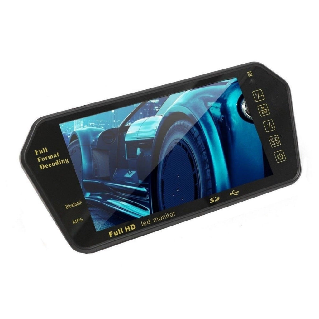 KIT Retromarcia Specchietto Monitor 7" bluetooth mp5 + Telecamera Posteriore - ZENCOCCO