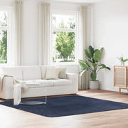 Tappeto Shaggy a Pelo Lungo NAVARRA Blu Marino 240x240 cm 4102891