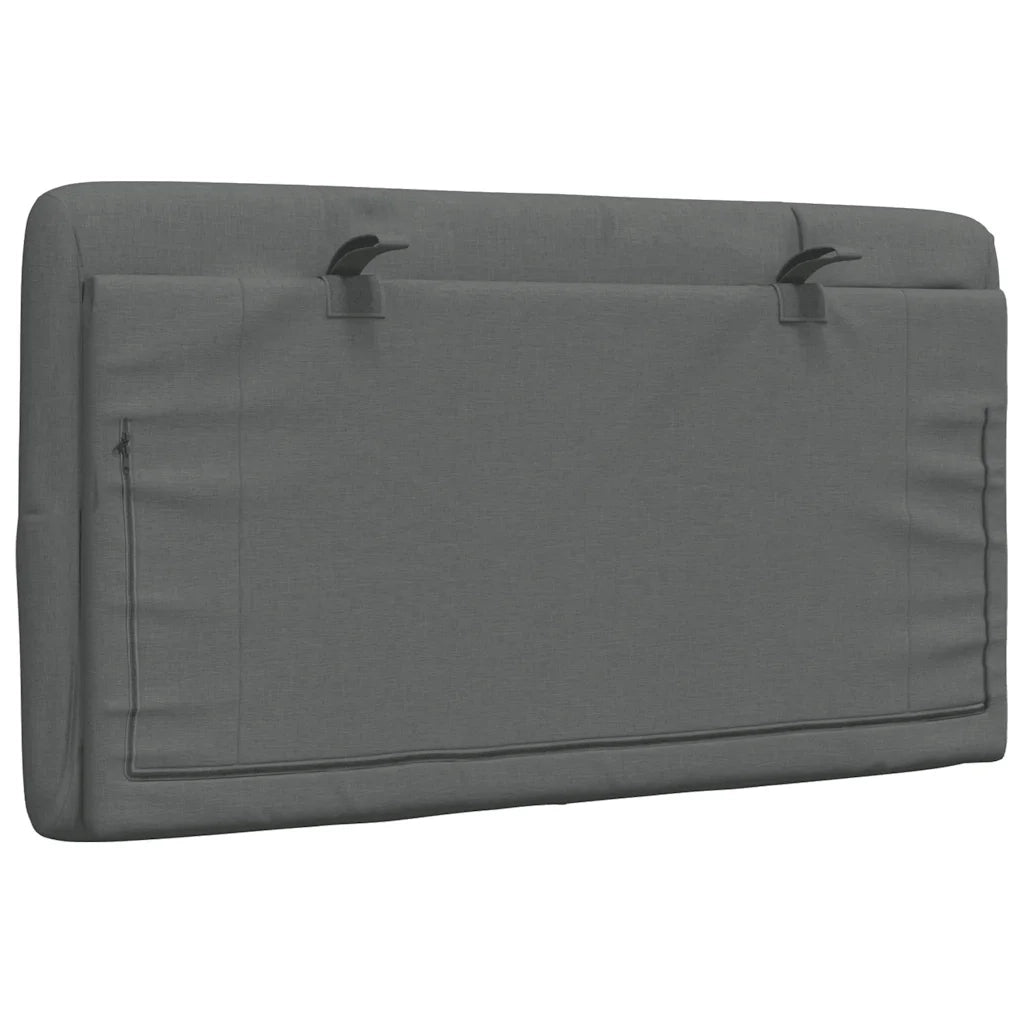 Cuscino Testiera Grigio Scuro 90 cm in Tessuto CFW7600175
