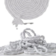Catenaccio in Latta 10 m - Cintura in Latta Pesante - Peso di Cintura - Bilanciamento del Peso - Ferro Zinato - Bianco - Peso di Cintura per Cordonatura