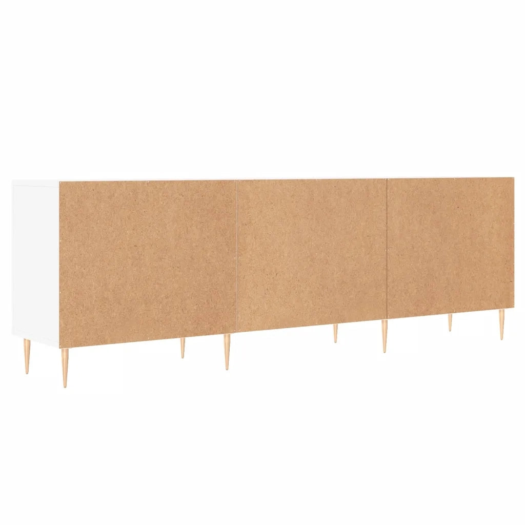 Mobile Porta TV Bianco 150x30x50 cm in Legno Multistrato 829084