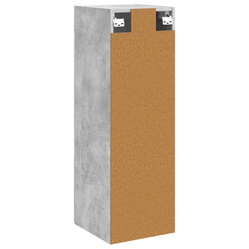 Mobiletto da Bagno a Muro Grigio Cemento 33 x 34,5 x 60 cm 890535