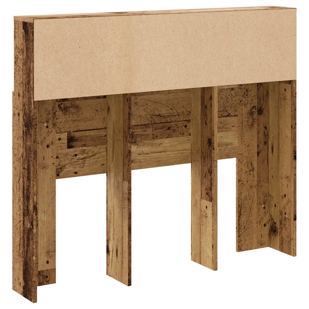 Testiera | Testata con Contenitore Legno 120x19x103,5 cm in Truciolato