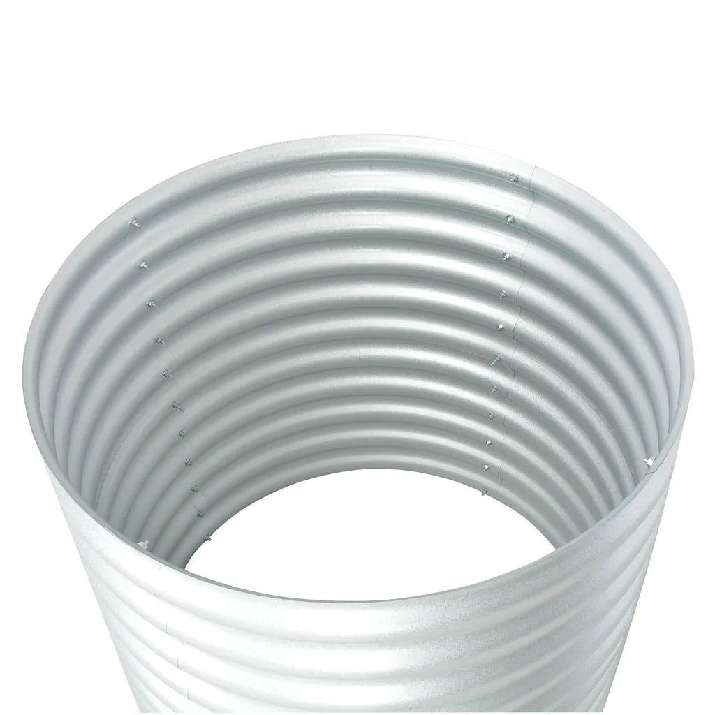 Fioriere | Cassetta per fiori | Letto Rialzato Giardino 80x80x81 cm in Acciaio Zincato Argento
