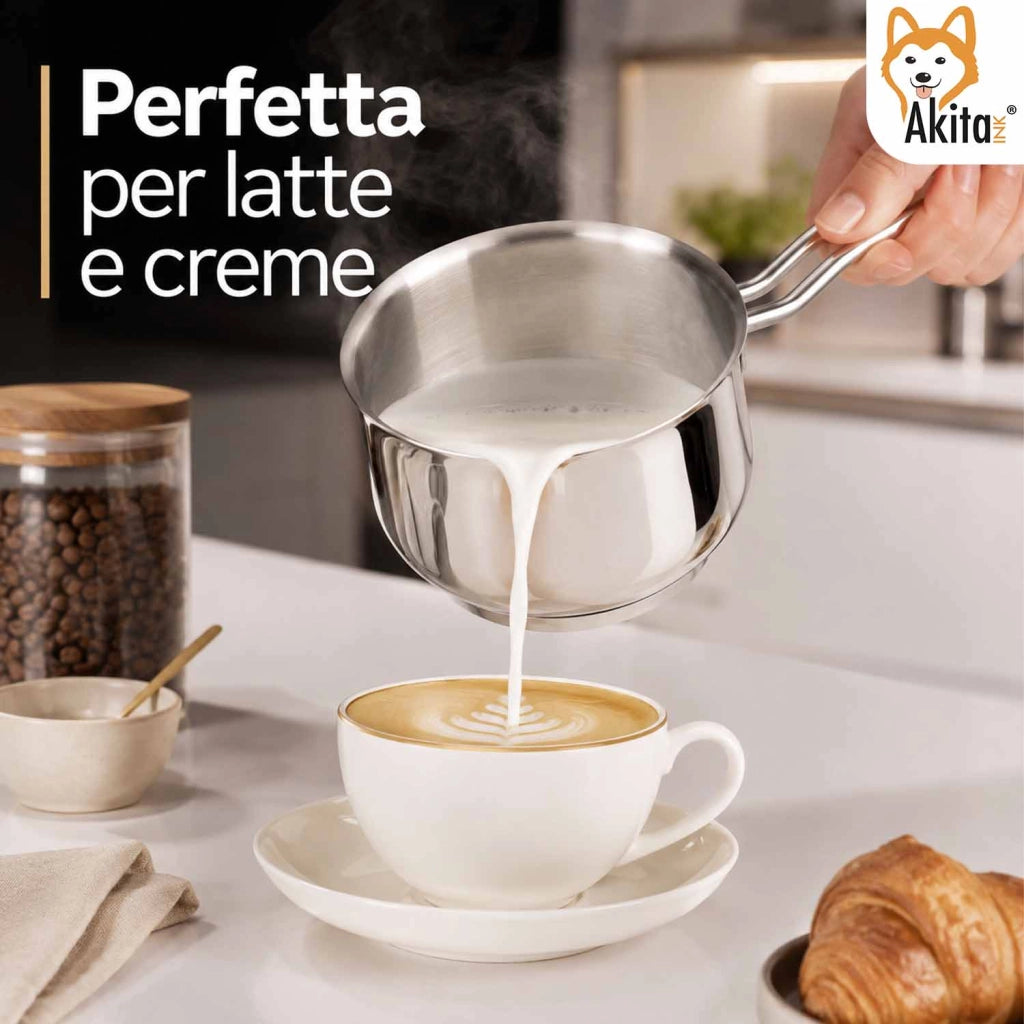 Akitaink Bollilatte Casseruola Conica Inox 12 cm