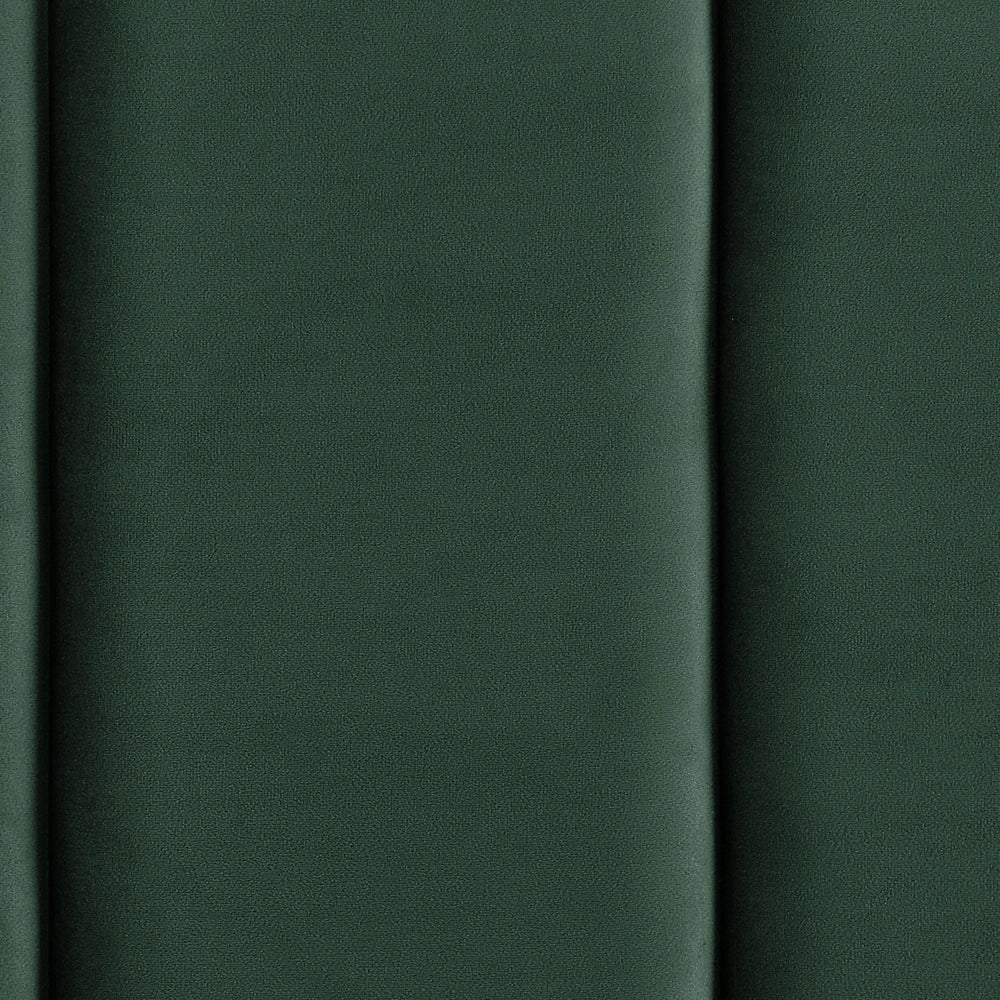 Letto matrimoniale con doghe 140 x 200 cm velluto di colore verde scuro stile glam moderno