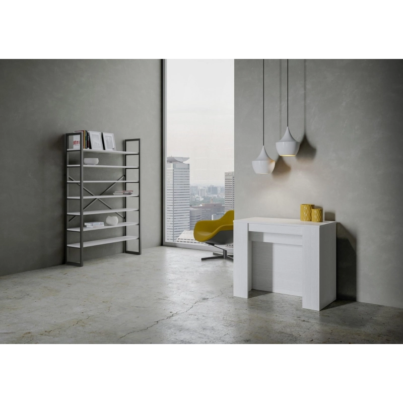 Consolle allungabile 90x48/296 cm Venus - Bianco Frassino