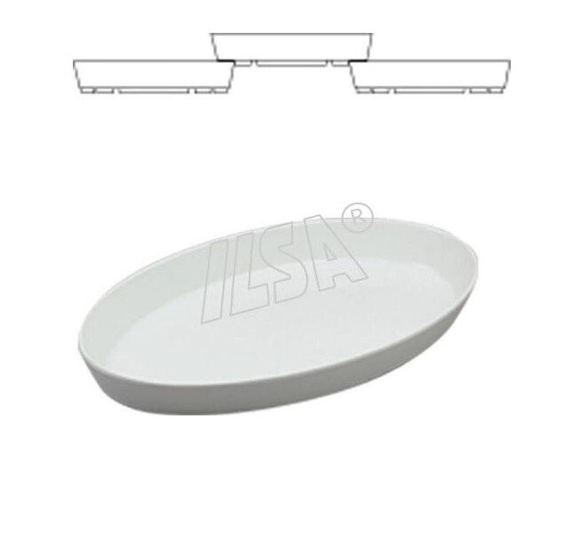 Pirofila impilabile per buffet ovale in Melamina 43 x 26 cm