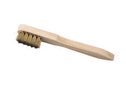 SPAZZOLA PER CANDELE OTTONE MANICO LEGNO - 10 pezzi ALTE