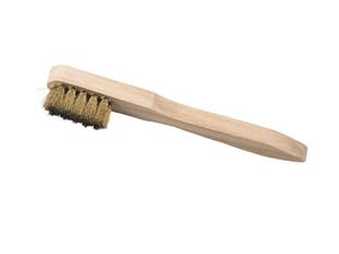 SPAZZOLA PER CANDELE OTTONE MANICO LEGNO - 10 pezzi ALTE