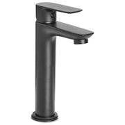 Elegante rubinetto per lavabo in ottone cromato monocomando 21 cm Accessori bagno moderni nero