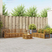 Set divani 8 pcs Naturale Legno di Acacia Massello