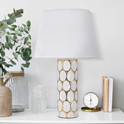 Badani, Lampada da Tavolo Necessaria 1 Lampadina, Bianco