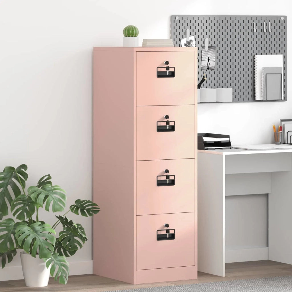 Armadio per File con cassetto 2 pcs Rosa 44 x 50 x 139 cm 3406155