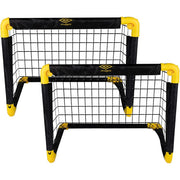 Set da 2 Porte da Calcio Portatili Adulti e Bambini Sport Dimensioni 55x44x44 cm