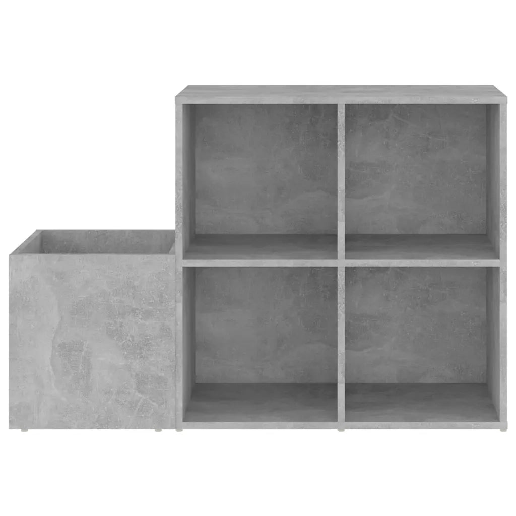 Scarpiera Ingresso-Scaffale per scarpe Grigio Cemento 105x35,5x70 Legno Multistrato