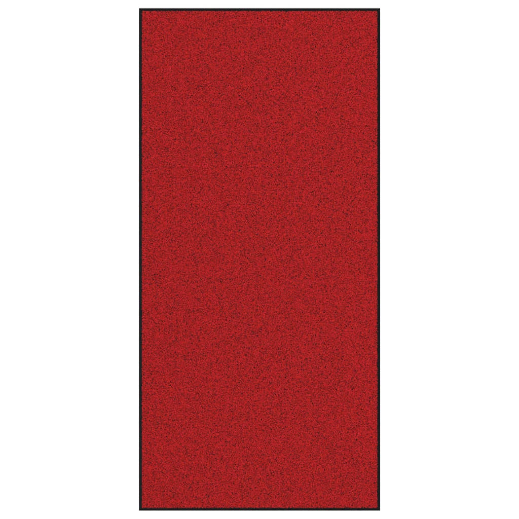 Zerbino d'ingresso moderno rettangolare 250 x 120 cm facile da pulire adatto per uso interno ed esterno in poliammide rosso 02_0057928
