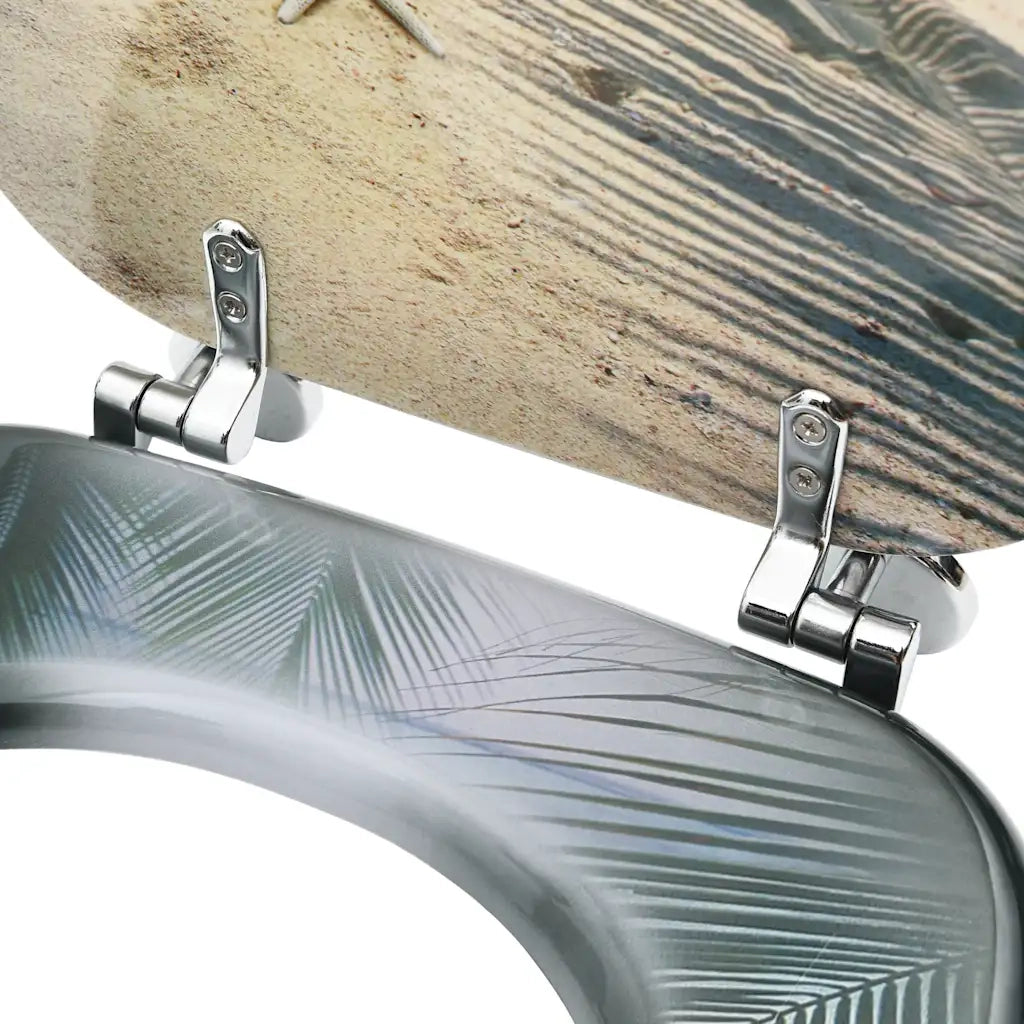 Tavoletta WC con Coperchio MDF Design Spiaggia CFW8076655