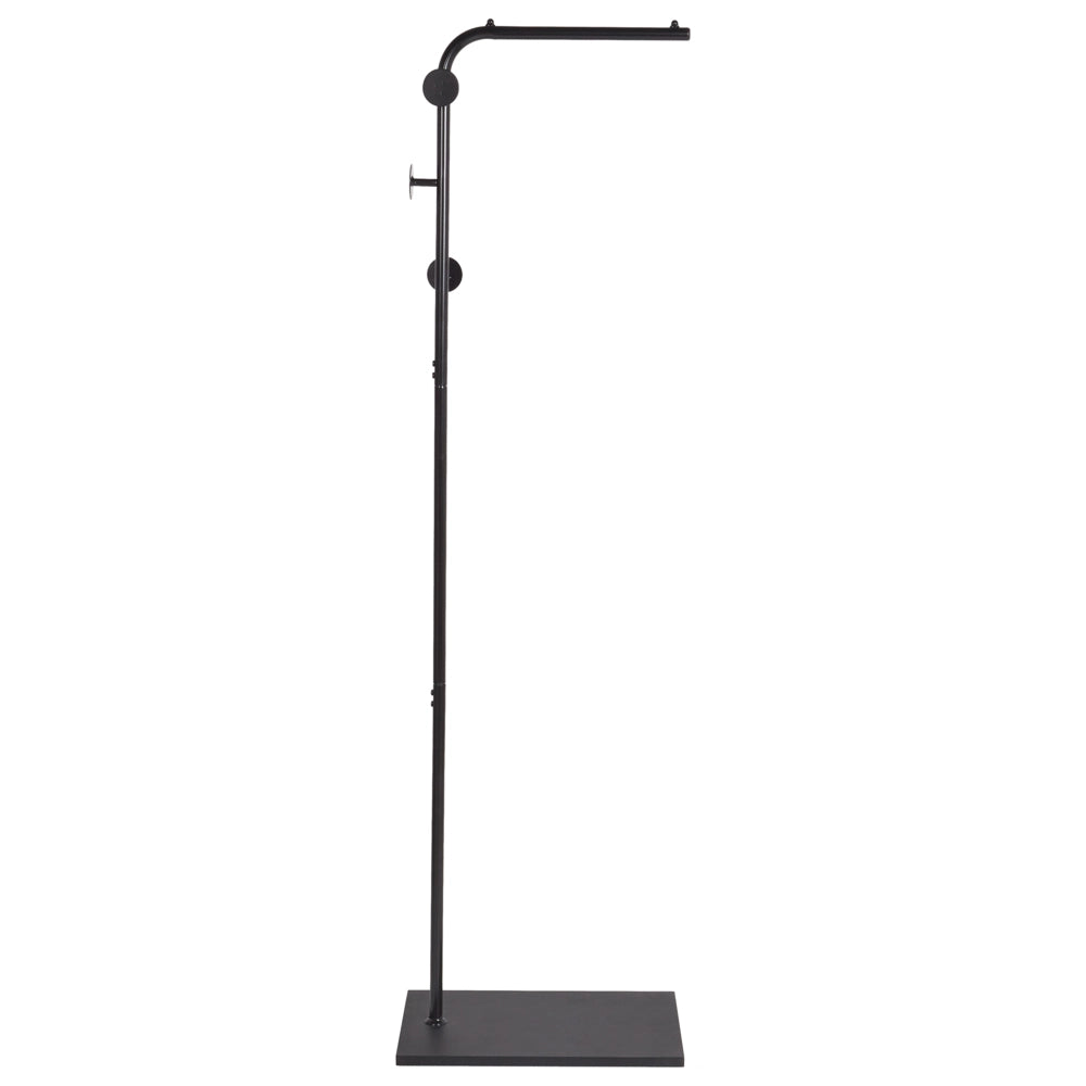 Appendiabiti in metallo nero da 169 cm appendiabiti autoportante industriale moderno pezzo decorativo per corridoio Accessori