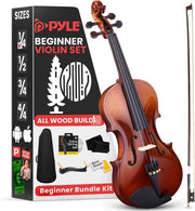 Viool Starter Kit - ¼ Maat Viool - con Custodia di Viaggio, Battente, Sostituti di Corde, Tuner Digitale, Supporto per la Spalla e Asciugamano di Pulizia - per Studenti, Bambini, Adulti