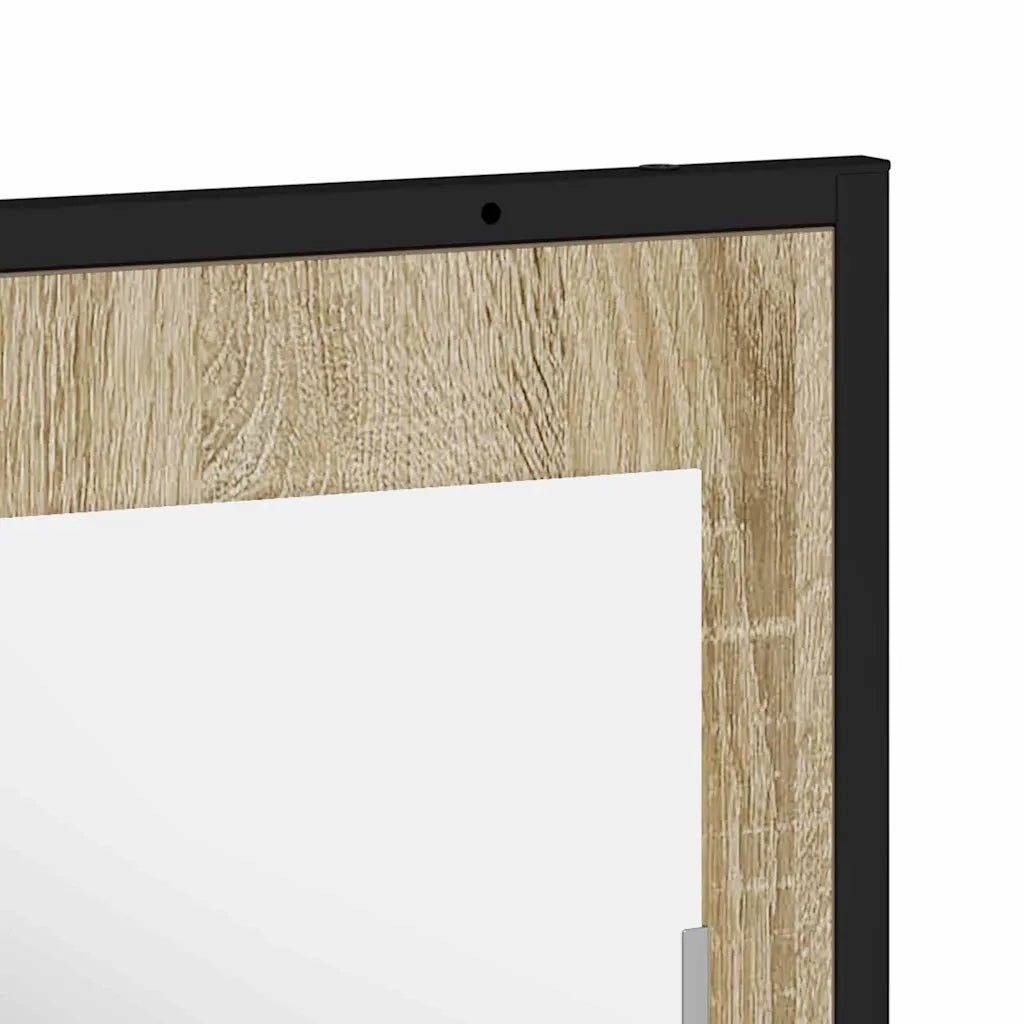 Specchio da Bagno | Specchio decorativo con lo scaffale Nero 50 x 12 x 60 cm