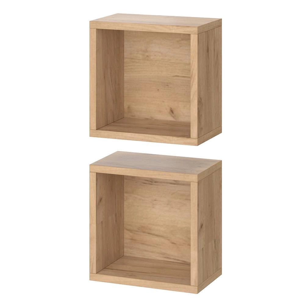 Vicco Mobile bagno Quercia dorata 25 x 25 cm Set di 2