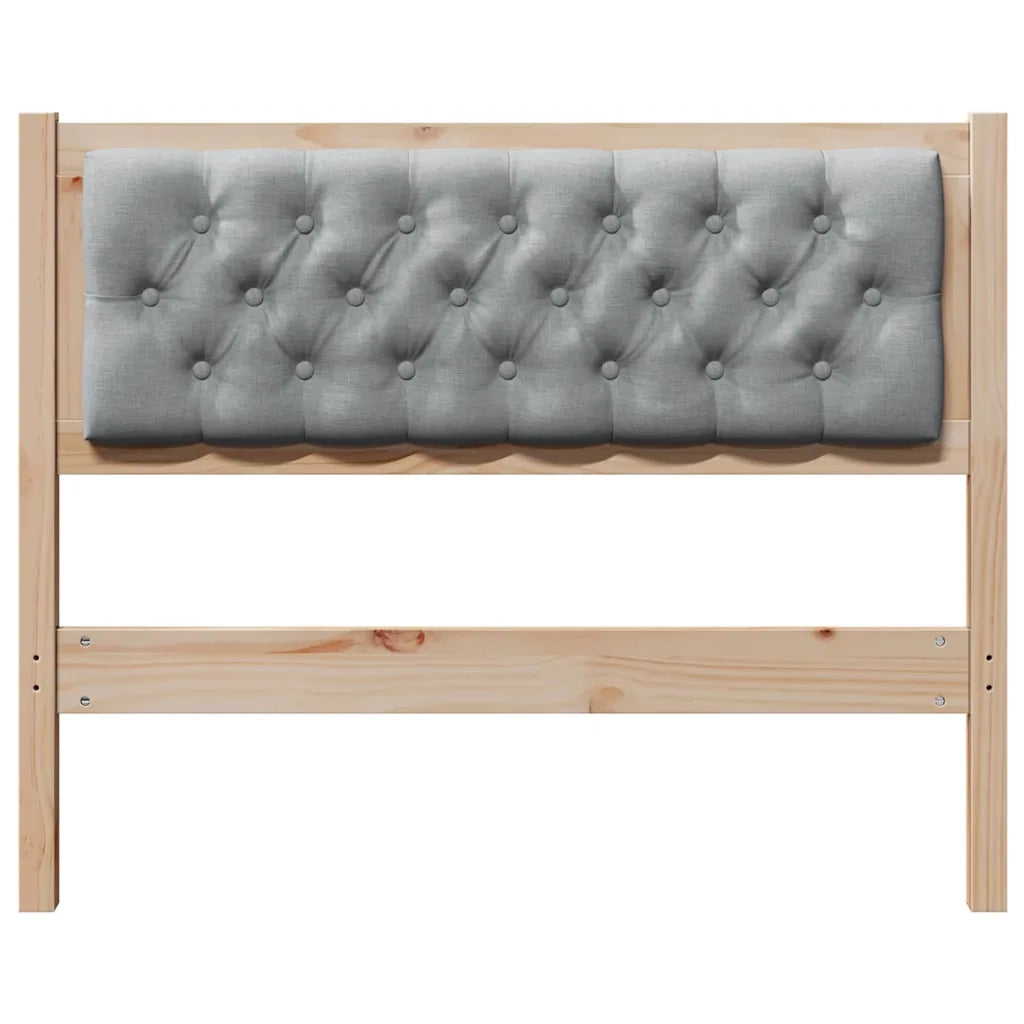 Testiera Marrone e grigio chiaro 100 cm Legno di pino massello