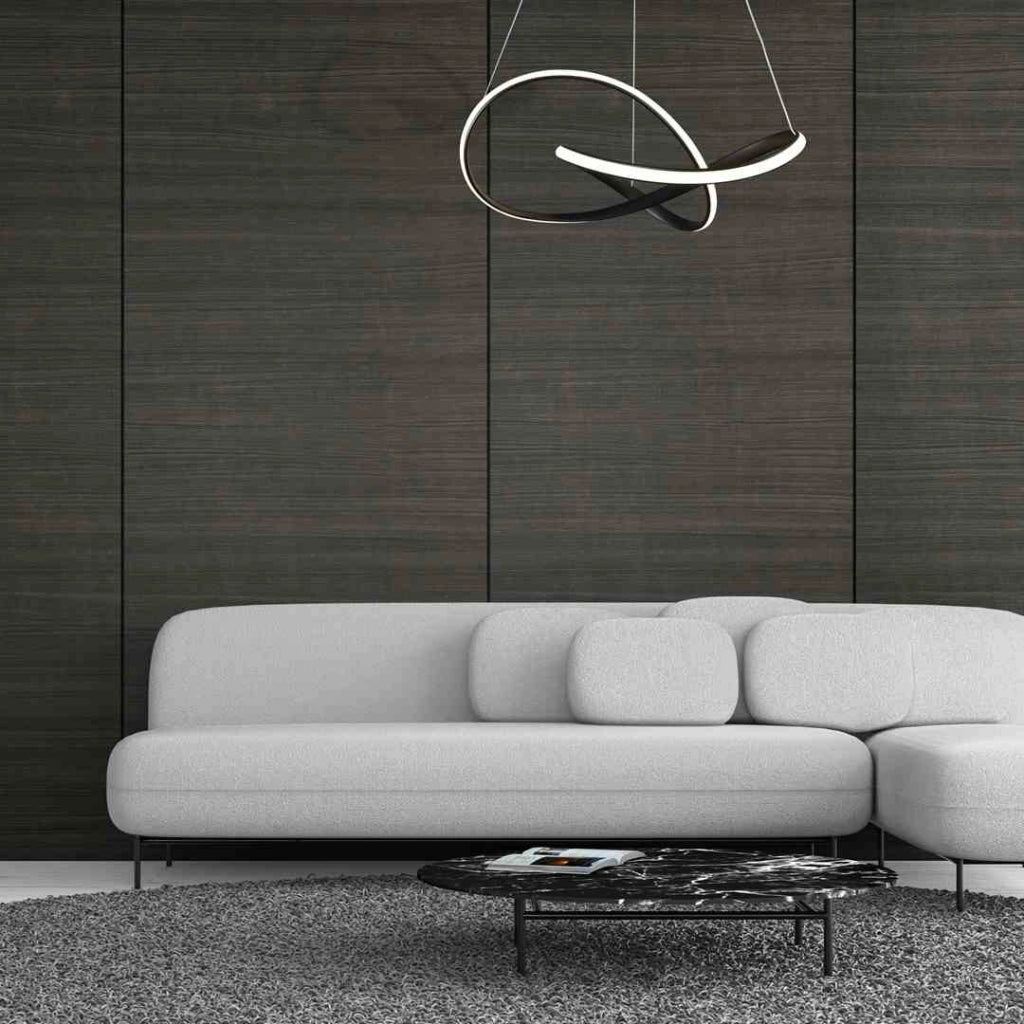 Lampadario sospeso LED Milagro Cappio Ø60 nero 36W 4000K