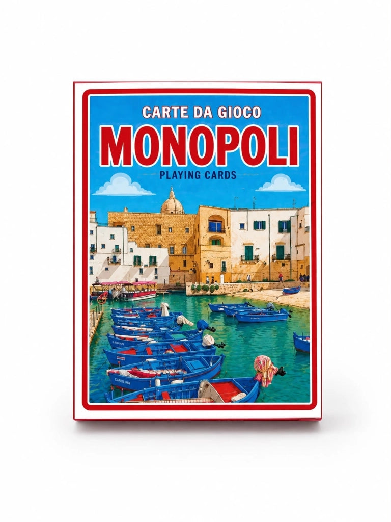 Carte da Gioco Monopoli Modiano Poker Ramino Scala 40 Made inItaly Mazzo Rosso Edizione Monopoli