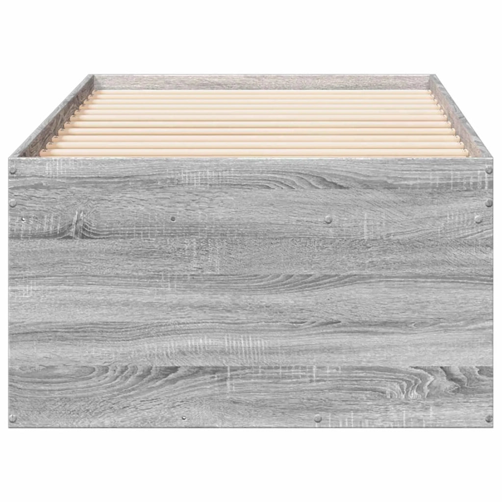 Telaio del letto con storage Sonoma grigio 80 x 200 cm 3429497