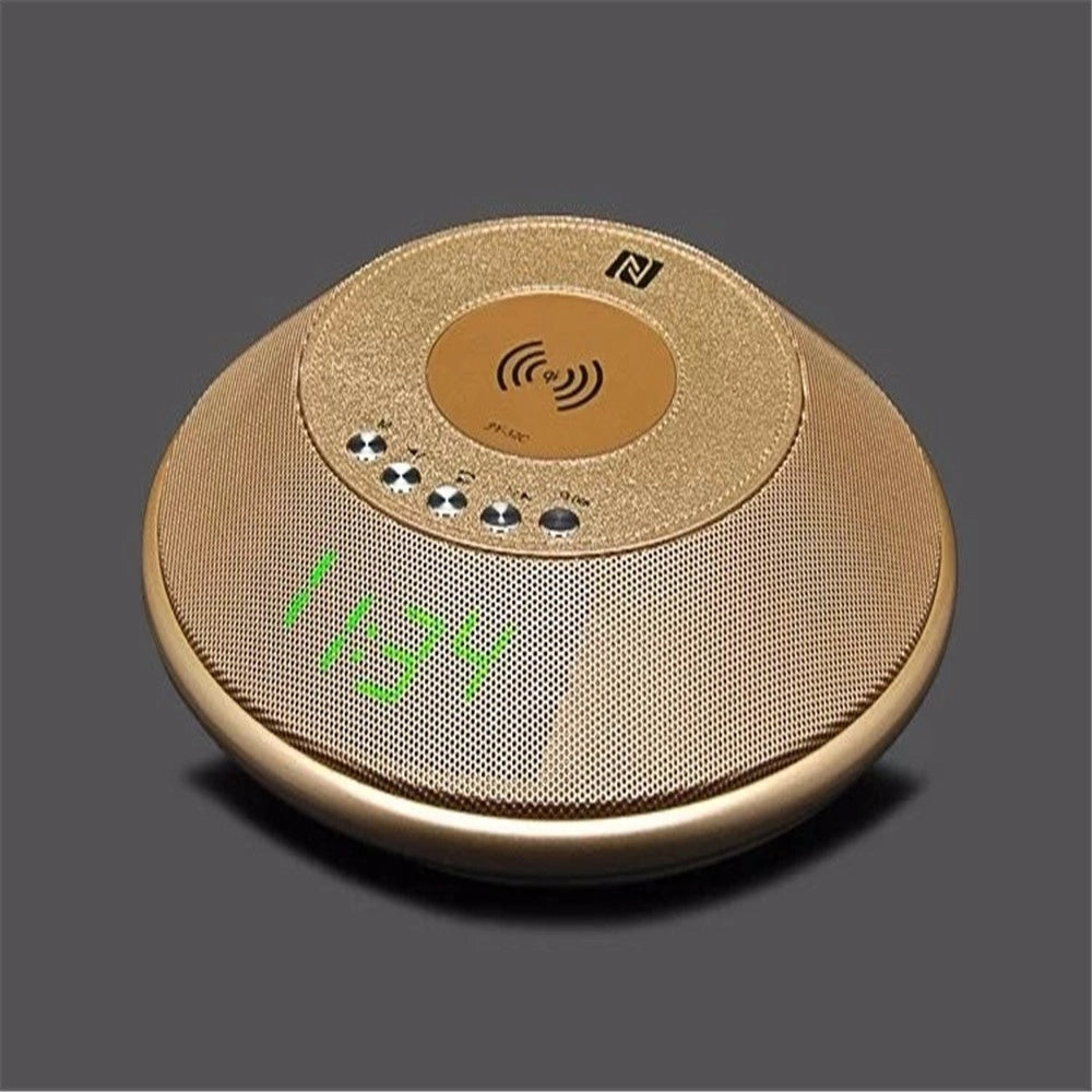 Trade Shop - Altoparlante Bluetooth Con Orologio Radio Tf Card Aux 3w Wireless Per Cellulare -