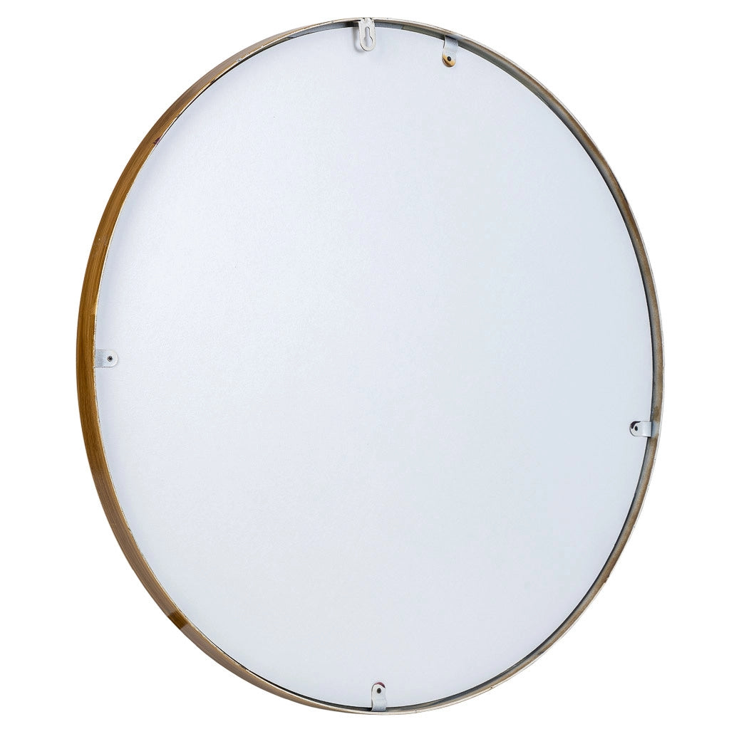 Specchio da parete in metallo dorato 61x2,5x61h