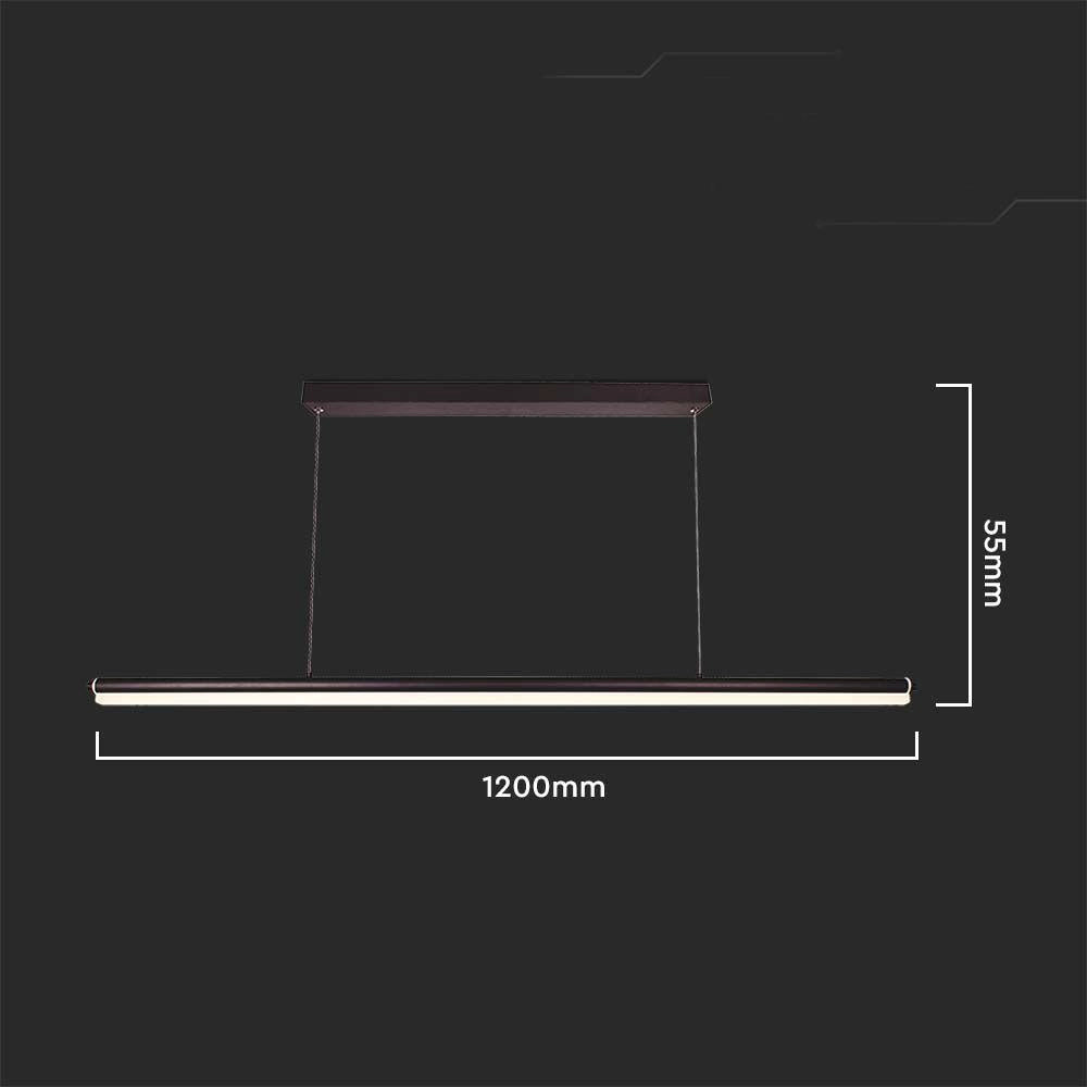 Sospensione LED lineare V-TAC VT-6129 23W 4000K nera