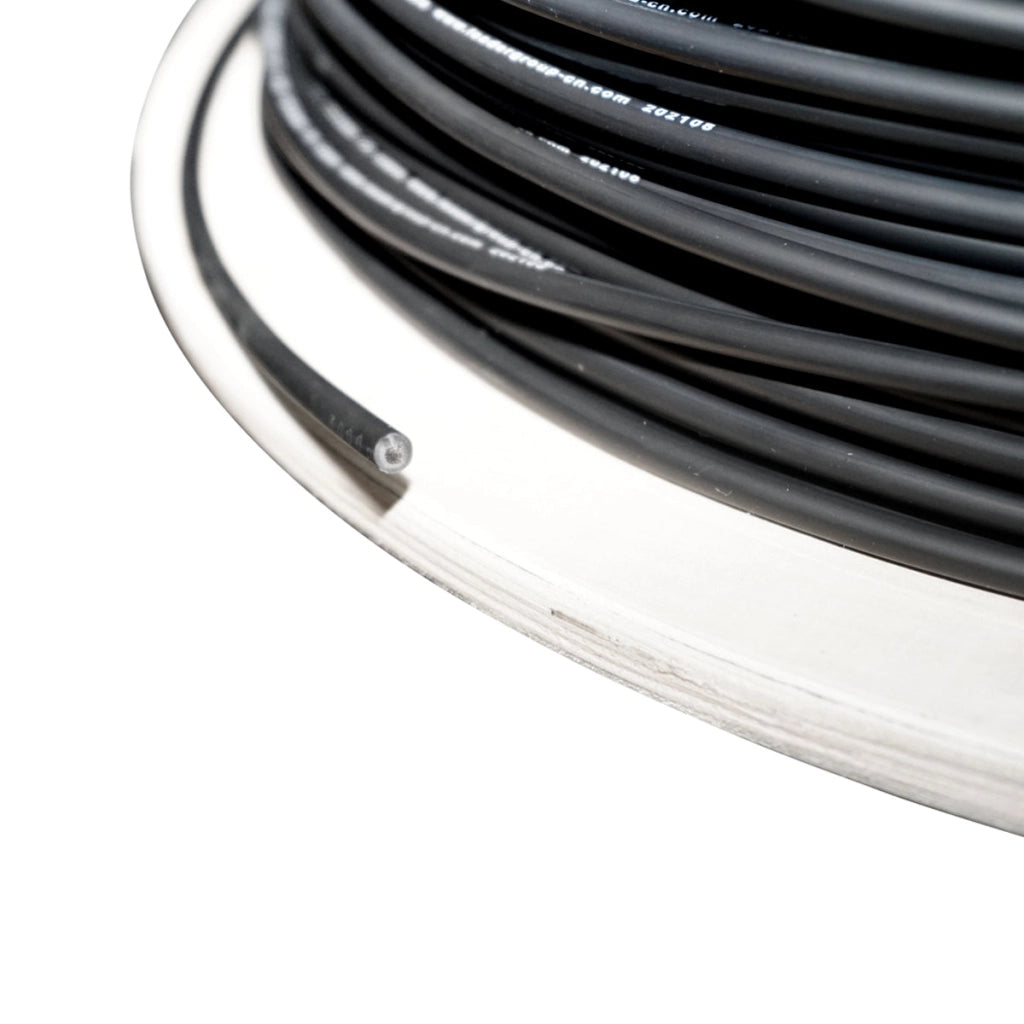 Bobina di cavo per pannello solare 6mmx1000m nero 1,5KV, H1Z2Z2-K Leader