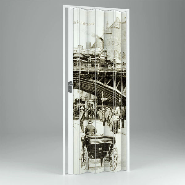 Porta a Soffietto da Interno in PVC Vintage 89 5x214 cm mod. Vera