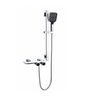 Colonna Doccia-Bagno Tomahawk LH-2366+KIT | Termostatica | Corpo Rame-Latto H59 | Barra Regolabile | Doccia a Mano