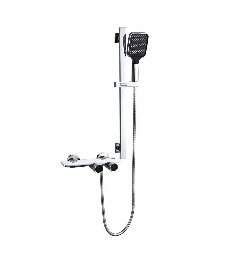 Colonna Doccia-Bagno Tomahawk LH-2366+KIT | Termostatica | Corpo Rame-Latto H59 | Barra Regolabile | Doccia a Mano