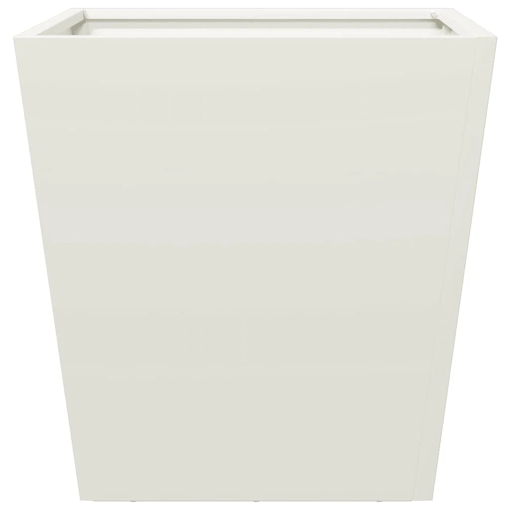 Fioriera rialzata per piante fiori terrazza giardino 40 x 40 x 40 cm acciaio bianco 02_0037540