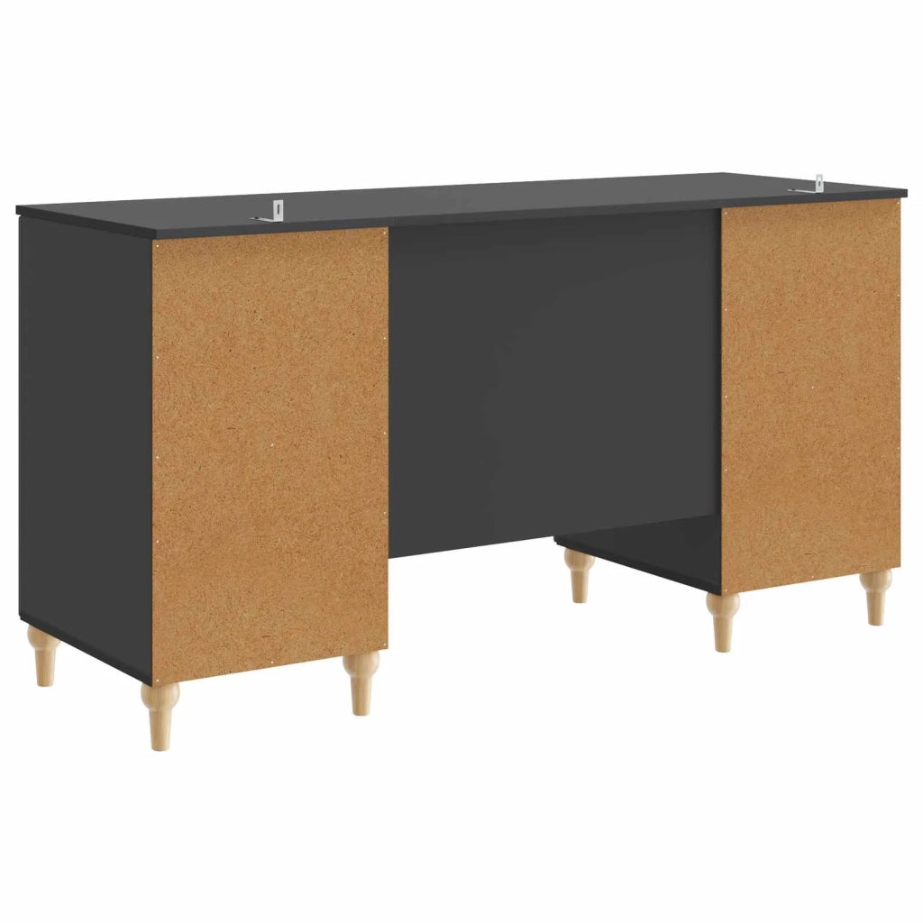 Scrivania Nero 142,5 x 50 x 75 cm Legno ingegnerizzato 3414577