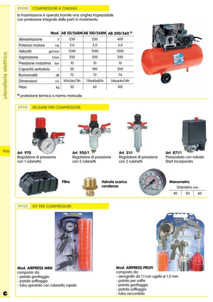 1pz riduttore di pressione per compressore  cod:ferx.25397