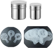 Set di Strumenti per Barista - 2 Stuks - Acciaio Inossidabile - Strumento per Mescolare Caffè - Set di Stencils per Caffè - Modello per Barista - Precisione di 1 mm - Strumento per Strizzare Zucchero