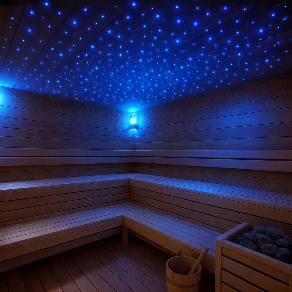 Mini faretto LED Nero da incasso 1W 12V IP65 punto luce Blu cielo stellato per bagno doccia esterno segnapasso scale vetrine mobili camper