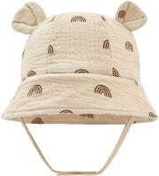 Cappello per bambino unisex con protezione UV - marrone