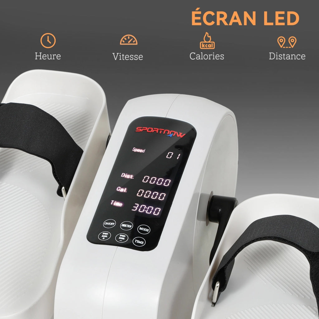 Ellittica da Ufficio ¨C Zephmum ¨C Bianco 45x42x26cm con LED e Telecomando