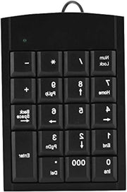 Mini tastiera numerica portatile - tastiera numerica mini a 19 tasti cablata, silenziosa.