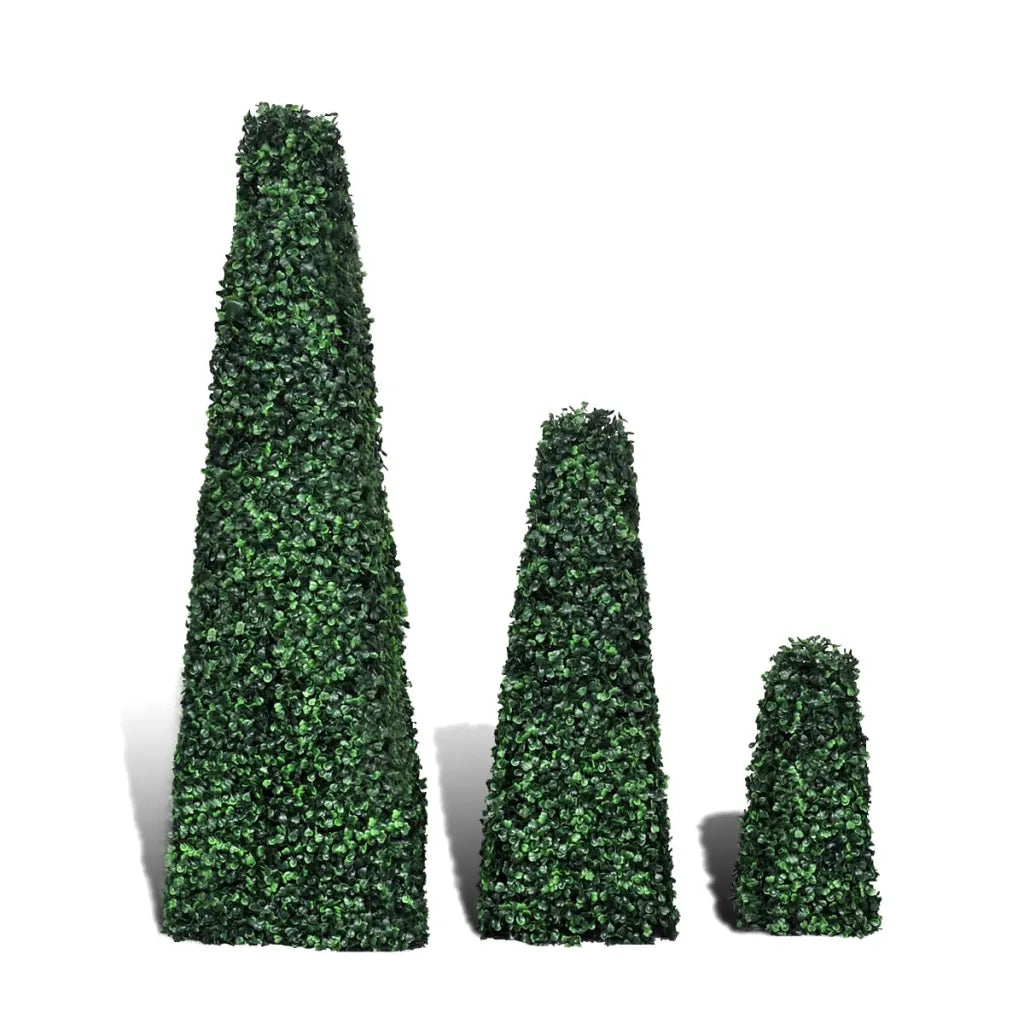Set Piramidi in Bosso Artificiale 3 pz Topiaria CFW4860731