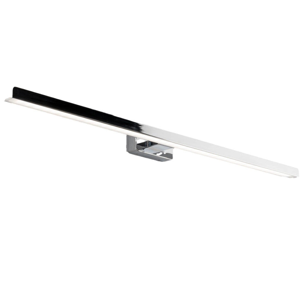 APPLIQUE LED LANCER CROMO FISSAGGIO PARETE E SPECCHIO 13W 1000LM 4000K IP54 75x9x4CM