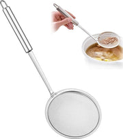 Lepel antiaderente in acciaio inossidabile per schiuma leggero per utensile da cucina con lungo manico per residui di olio, residui di schiuma, residui di grasso - 1 Pacchetto per lavatrice