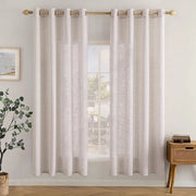 Tende luce trasparente - Tende con occhielli - Tende per finestre balconate - Tende a 2 panelli 140 x 175 cm - Tende resistenti - Tende senza pieghe - Decorazione per finestre