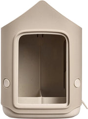 Casa Alimentazione Uccelli 100% Plastico Riciclato - Vasca Idromassaggio - Sedia - 18 cm - L17.6 x B18 x H23 cm - Design Accogliente - Becco Idromassaggio per Uccelli